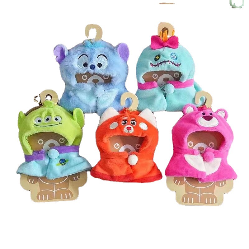 10cm ropa de bebé ropa de muñeca linda de la historieta ropa de Sanrio coolomi melodía capa de felpa ropa de decoración