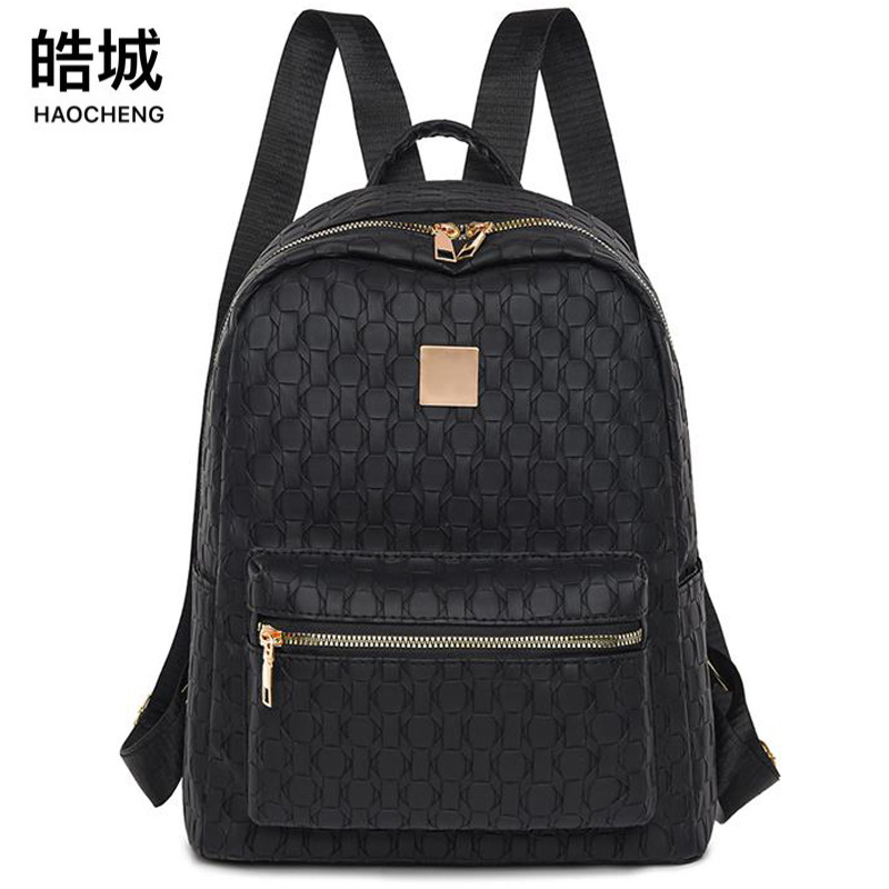 Comercio exterior al por mayor 2024 nuevas señoras PU mochila moda todo fósforo viajes de nicho bolso de mochila ligero