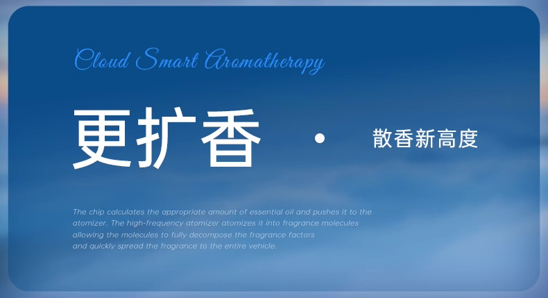 Kafeila 2024 New Smart Car Aromatherapy Machine Diffuser Atmosphere Light High-End Car Perfume Spray