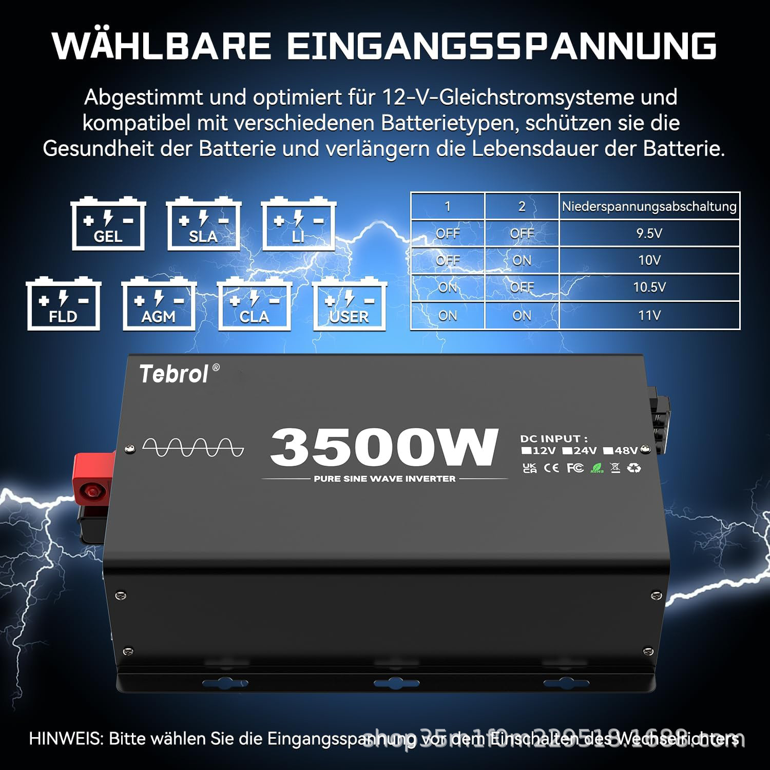 德标黑蓝色3500W