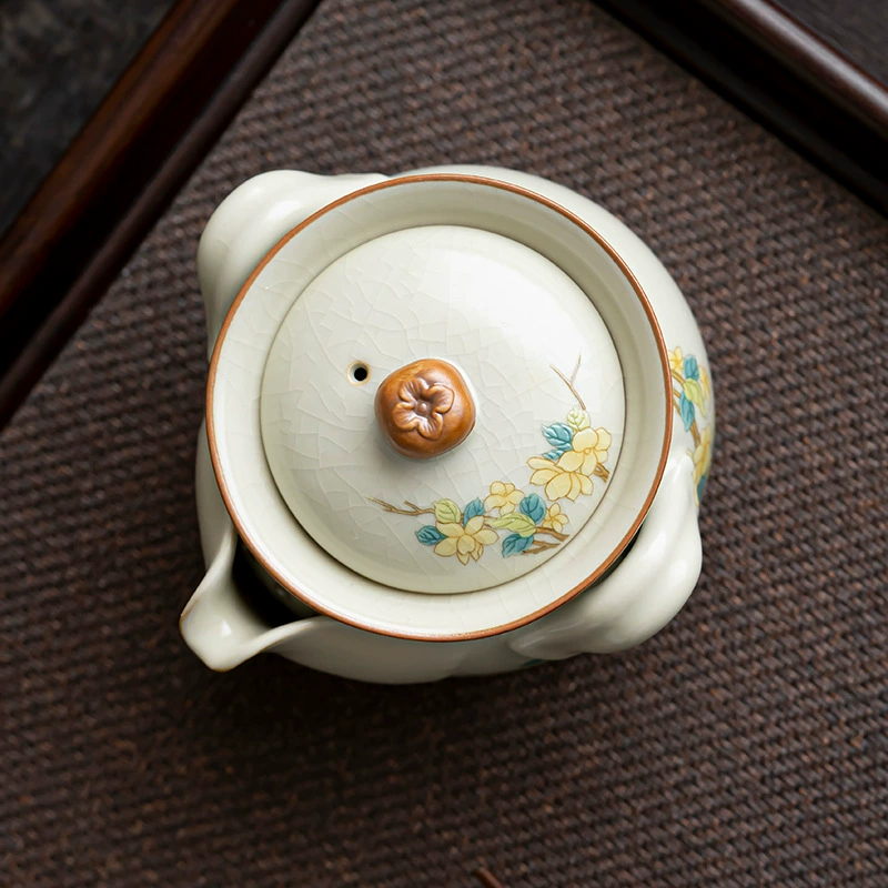 Grabber, capacious ceramic tea set, teapot, cat, anti-scald