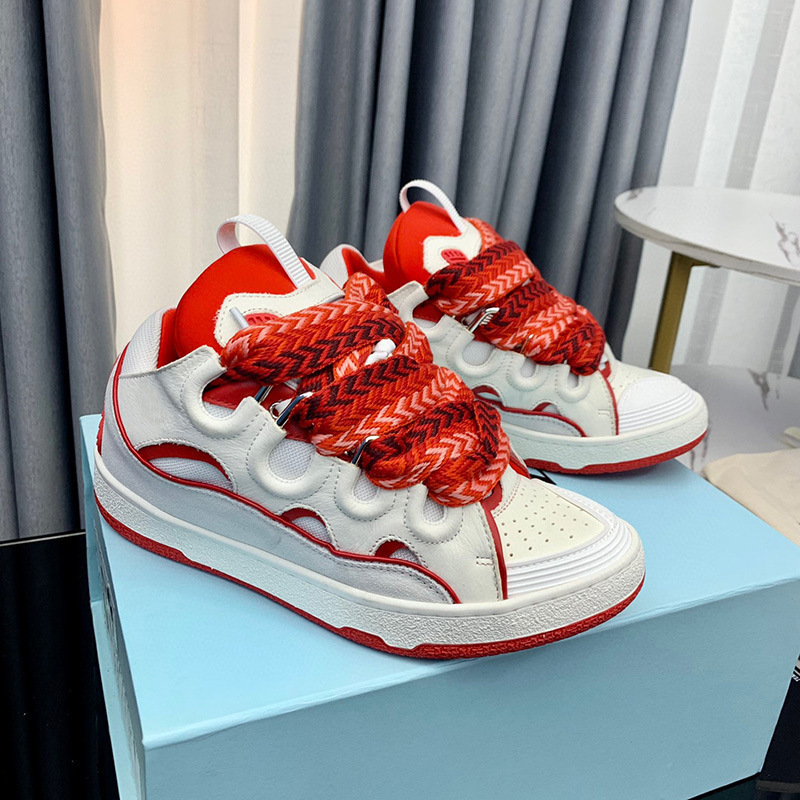 Trendy Shoes from Europe and America 2025: Lanvin Chunky Sneakers, Thick-Soled Lace-Up Dad Shoes, Couple's German Training Shoes, Casual Sports Shoes Trendy Shoes from Europe and America 2025: Lanvin Chunky Sneakers, Thick-Soled Lace-Up Dad Shoes, Couple's German Training Shoes, Casual Sports Shoes