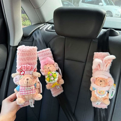 Seat belt shoulder pad: Car Seatbelt Shoulder Pad Flower