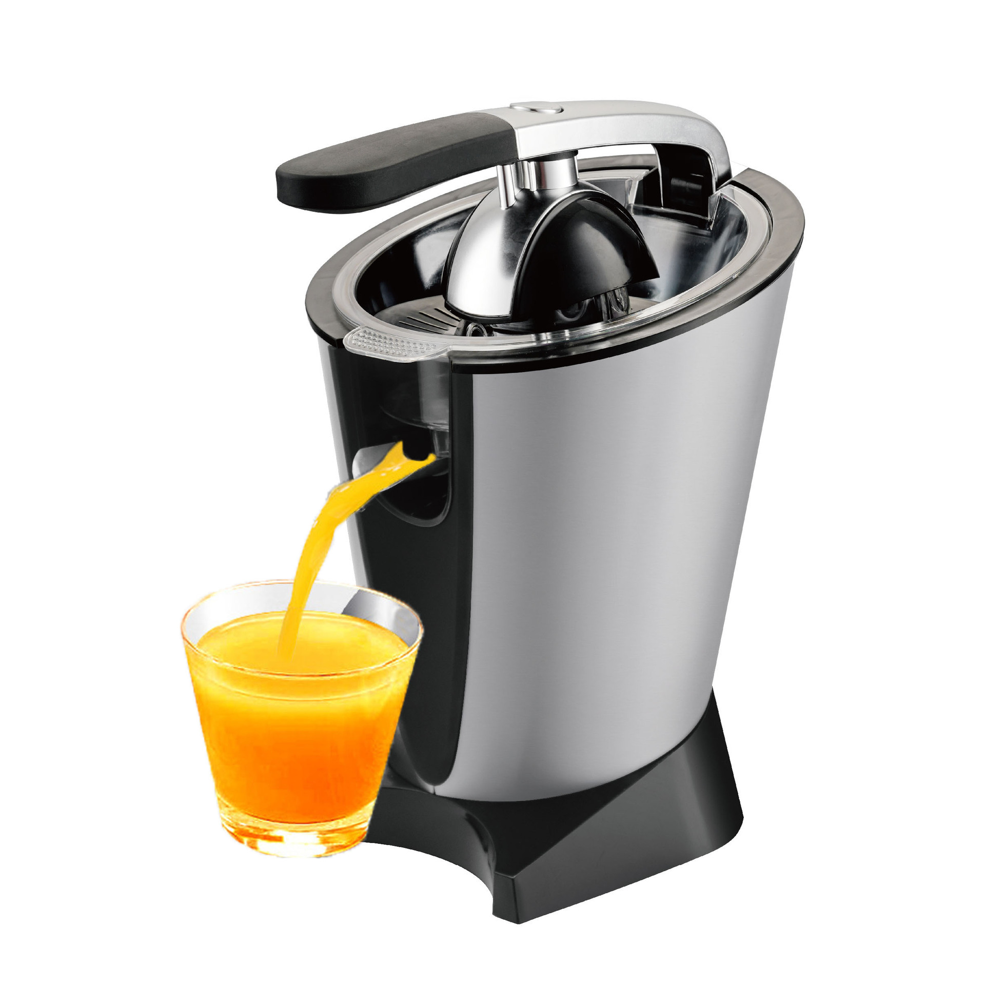 Máquina de jugo de acero inoxidable tipo prensado a mano pequeña máquina eléctrica comercial rompiendo paredes limón y naranja separación de jugo de frutas