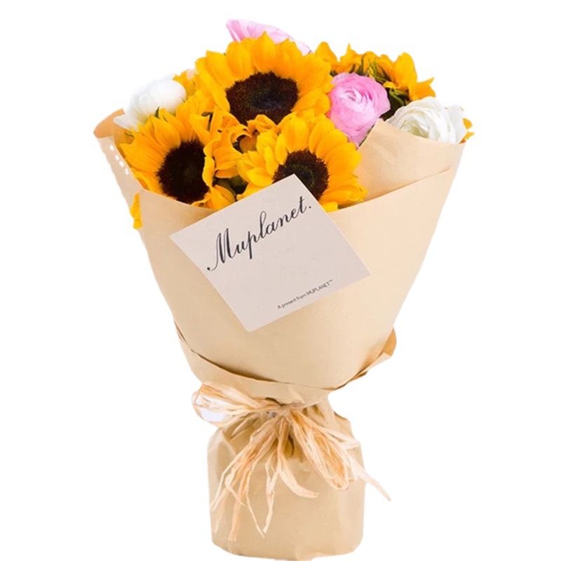 Periódico inglés retro Papel kraft Material de embalaje de flores Ramo de flores secas Papel de embalaje Papel de embalaje de regalo