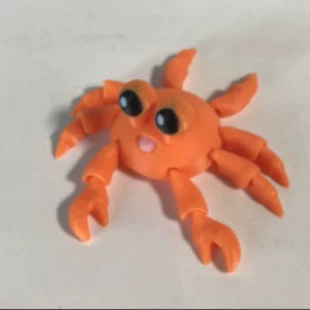 3D-печатный краб с подвижными суставами фигурка