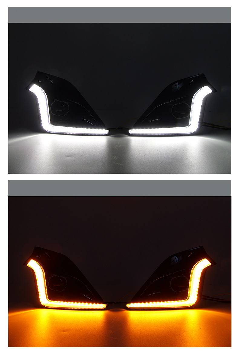 Suitable for 23-26 Toyota Hilux Daytime Running Lights, Turn Signal Lights, Modified Front Fog Lights