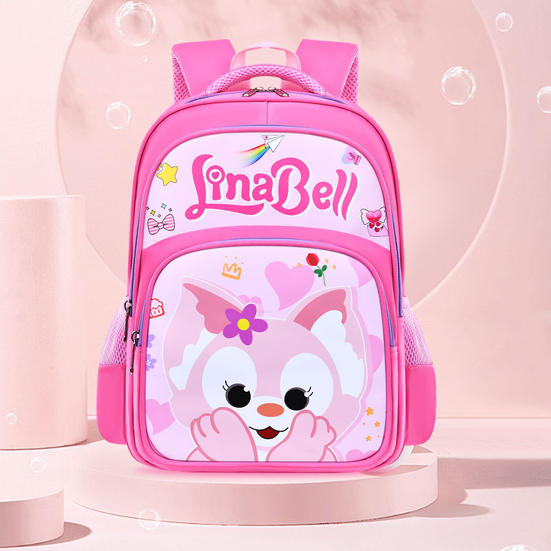 Mochila para niños Estudiantes de escuela primaria Grado uno dos tres a seis niños y niñas reducción de Carga Protección de la columna vertebral mochila de gran capacidad de dibujos animados