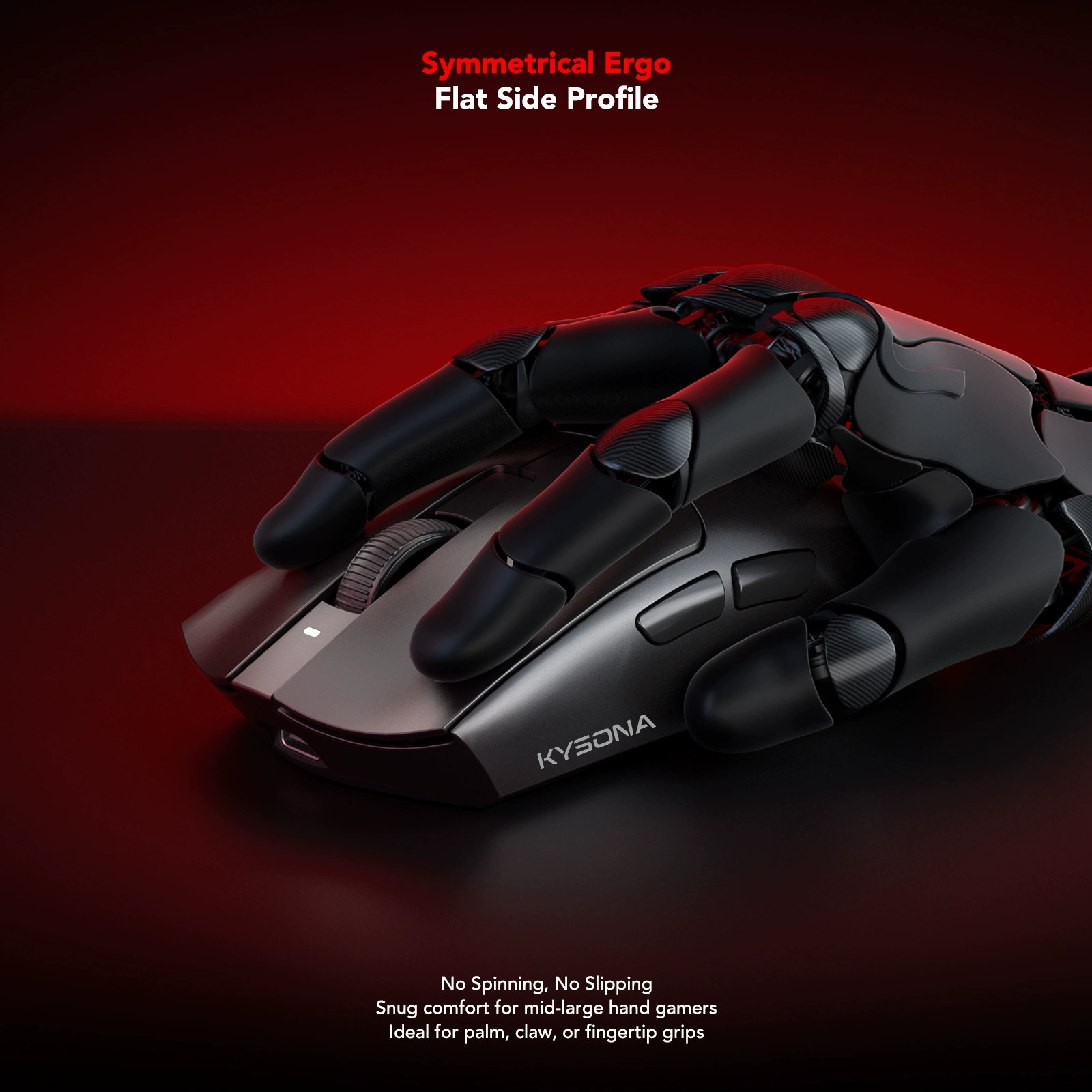 KYSONA Jupiter Pro игровая мышь PAW3395 сенсор беспроводная 8K возвратность/скорость бренд прямая доставка
