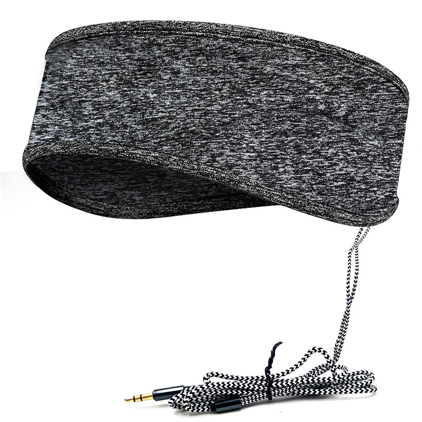 Amazon con cable pañuelo para dormir transfronterizo nuevo aprendizaje de música extraíble y lavable absorbente de sudor transpirable con cable pañuelo para dormir
