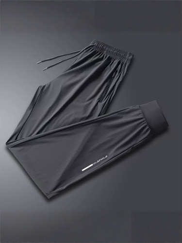 Summer Outdoor Quick-Dry Ice Filament Men's Long Pants Ultra-Thin Breathable Sweatabsorbent Casual Running Fitness Pants