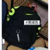 Black green label