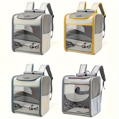 Portable Durable Yellow Pet Carrier Spacious Backpack with