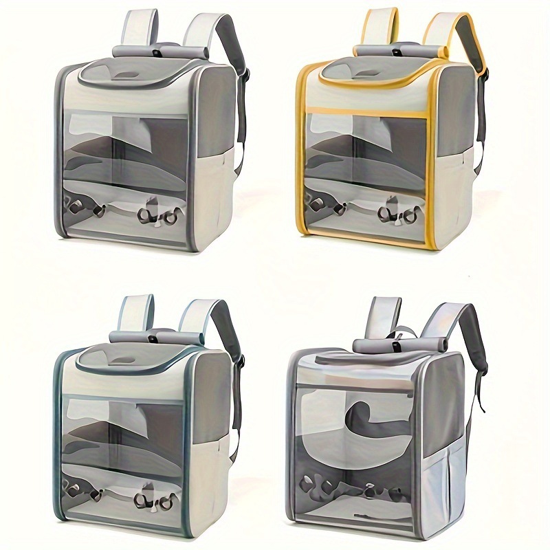 Portable Durable Yellow Pet Carrier Spacious Backpack with