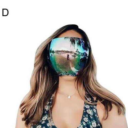 Cross-border new style detachable frameless ski goggles for women outdoor sports anti-mist face mask one-piece goggles