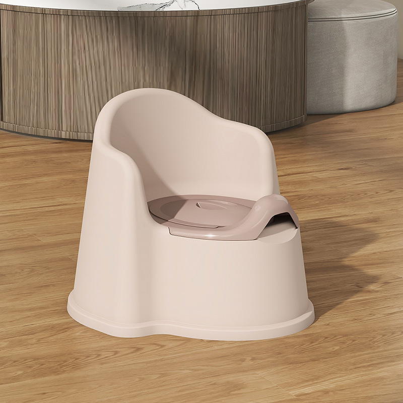 Thickened Backrest Children's Toilet Seat for Boys and Girls, Baby Potty Training Stool with Handrails
