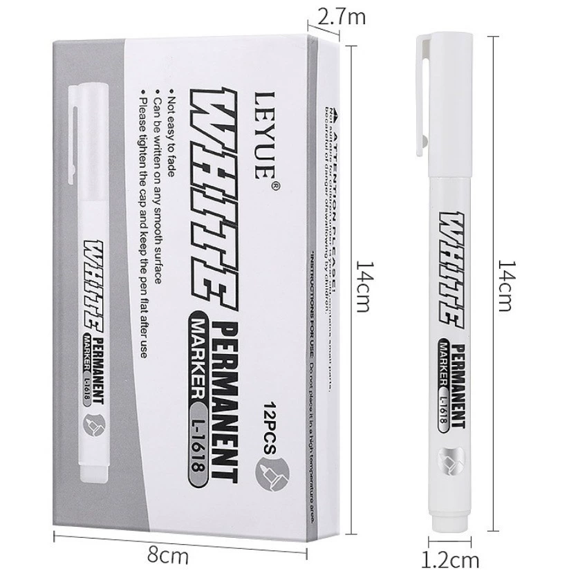 Внешняя торговля версия Wannansheng LEYUE английская версия белого маркера одиночная тонкая головка водонепроницаемая картина граффити ручка Merisen