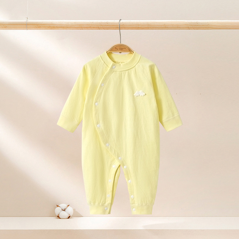 Primavera y otoño ropa recién nacida de algodón delgada ropa de escalada para niños y niñas, ropa de primavera y otoño para bebés