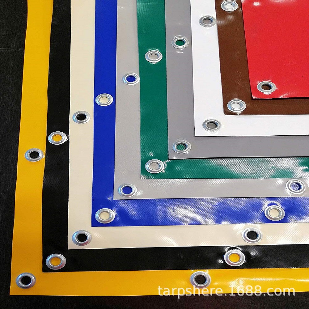 650g加厚PVC涂塑盖布 户外建筑安全篷布耐寒抗撕裂阻燃三防布油布
