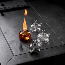 酒精炉温茶炉玻璃茶壶家用提梁壶泡茶壶中式煮茶炉小型煮茶温酒壶