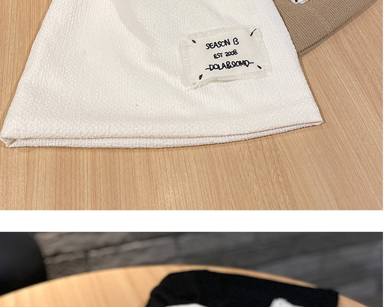 Cappello da confinamento da donna, sottile, autunno, nero, impilabile, grande, testa da donna, sottile, lavorato a maglia, foulard_voghion.com