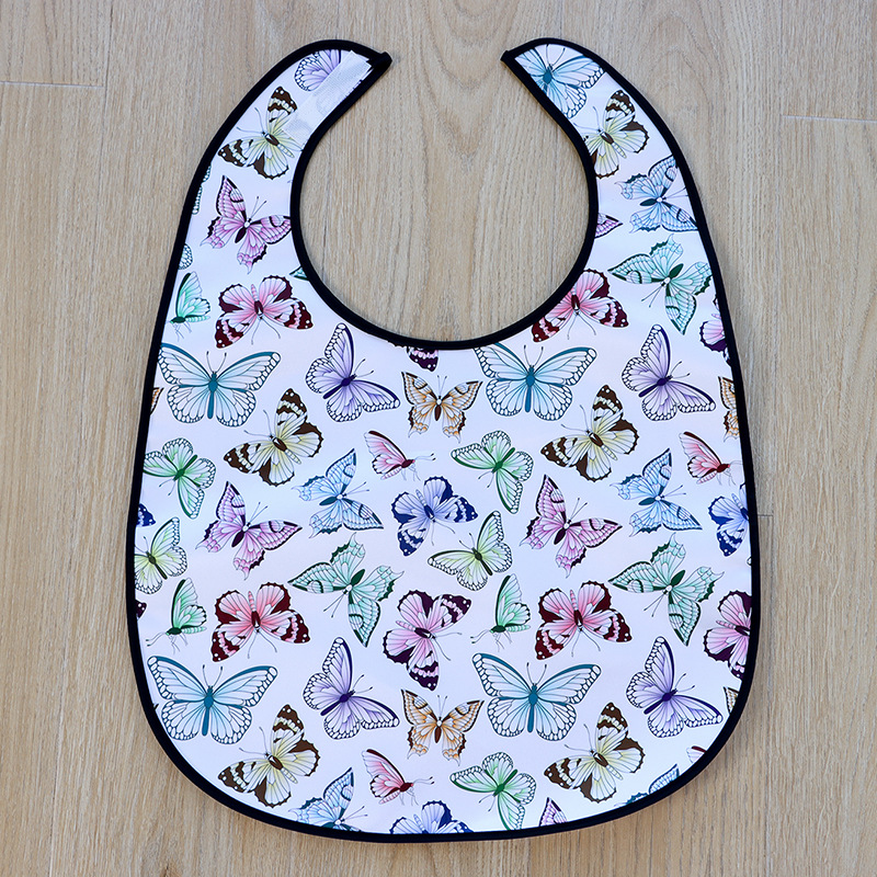 나비 작은 턱받이 B01