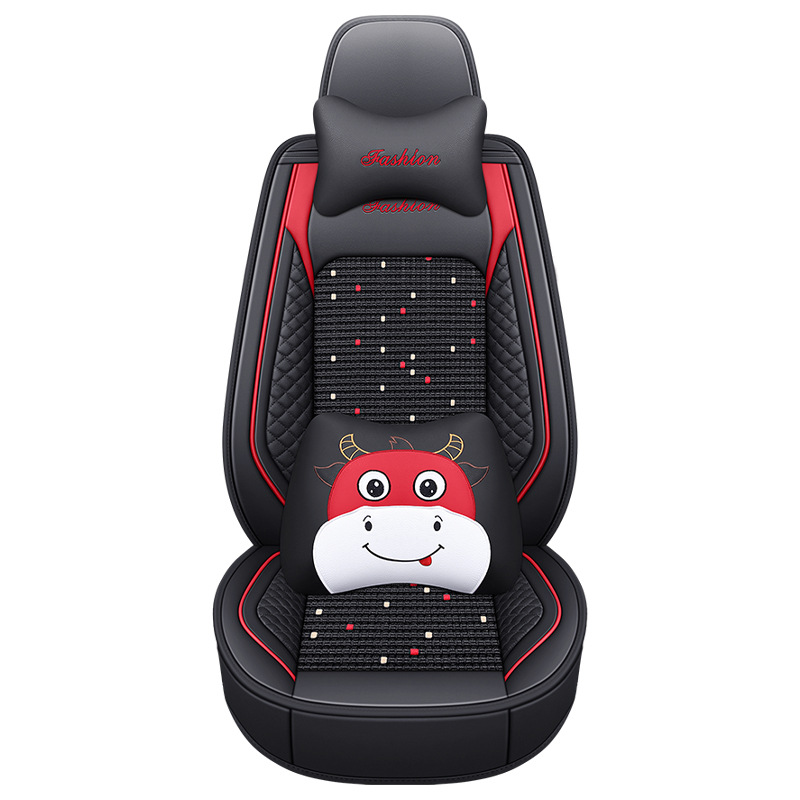 Set, Lingxing Modelə uyğun (Original) oturacaq örtükləri - bls-black-red-cartoon-edition-single-seat-11