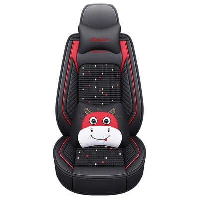 seat cover cushion cover, Modelə uyğun (Original) oturacaq örtükləri - bls-black-and-red-cartoon-version-single-seat-11