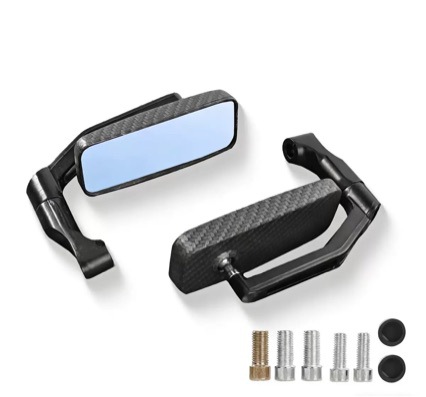 Electric Vehicle Rearview Mirror Handlebar Auxiliary Mirror Reversing Mirror Reflective Mirror Square Mirror Accessories Universal Wholesale Modification