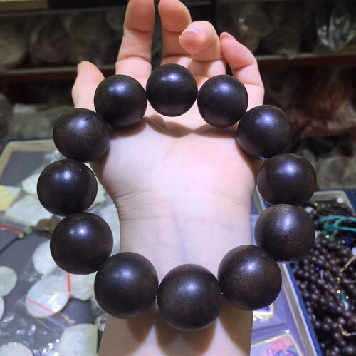 Authentic Vietnamese White Sandalwood Agarwood Bead Bracelet Genuine High-End Natural Sandalwood Wood Bracelet Luxury Buddha Prayer Beads Rosary