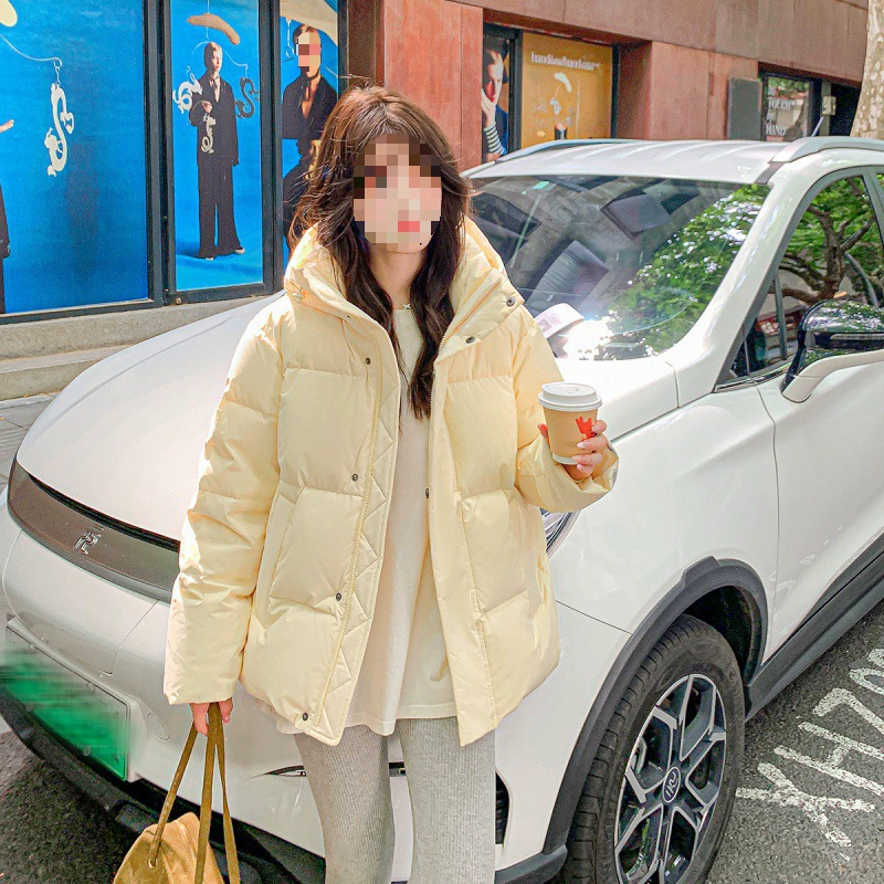 Down jacket, velvet winter hoody, 2024 years, Korean style, for teenagers, loose fit, oversize, increased thickness, duck down