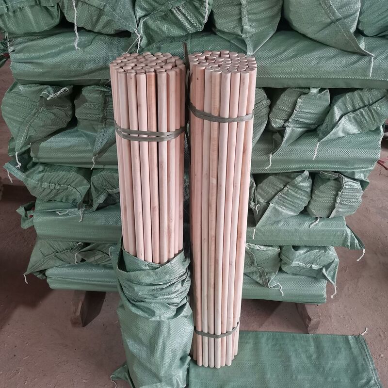 Guangxi Cleaning Tool Wooden Broom Handle, Smooth White Handle, Polished Solid Wood Mop Handle, Durable for Household Cleaning