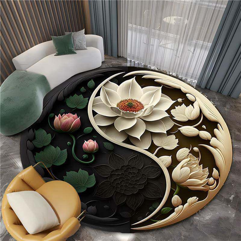 Alfombras de lana de cristal transfronterizas estadounidenses sala de estar gran área de sofá de mesa de té alfombra de dormitorio alfombra de cama fría a prueba de suciedad