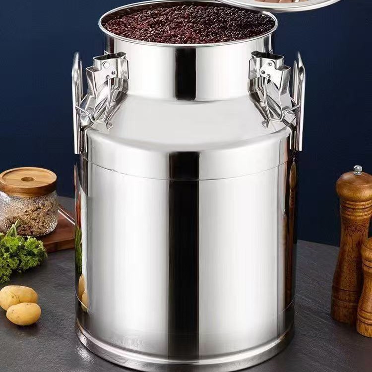 [E-commerce mayorista] barril de sellado de acero inoxidable, barril de aceite comestible, barril de arroz, barril comercial