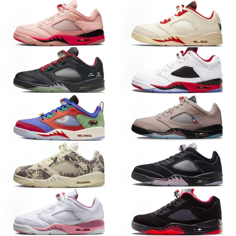 Foreign Trade Shoes Aj5 Low-Top Practical Basketball Shoes Jordan 5 Black Pink Sakuragi Hanamichi Rukawa Kaede Non-Slip Low-Top Retro Sneakers Foreign Trade Shoes Aj5 Low-Top Practical Basketball Shoes Jordan 5 Black Pink Sakuragi Hanamichi Rukawa Kaede Non-Slip Low-Top Retro Sneakers