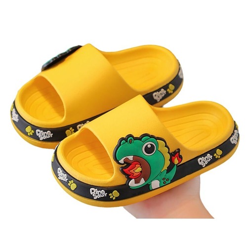 New Children's Slippers for Boys and Girls, Cartoon Style, Suitable for Middle-Aged Children and Toddlers, Home and Bathroom Use, Soft Soles, Non-Slip, Spring and Summer Cool Slippers