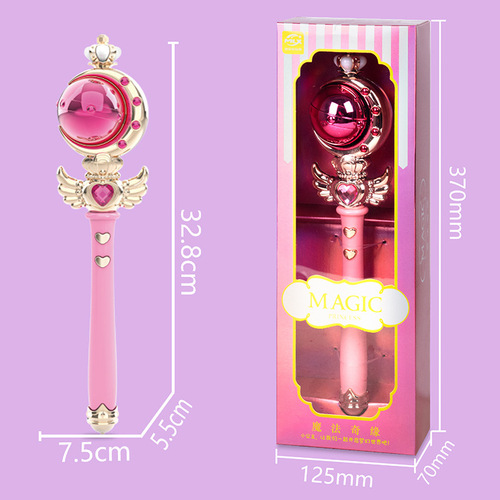 Light Music Magic Wand Princess Girl Toy Glowing Small Toy Glitter Fairy Wand Children's Electric Toy