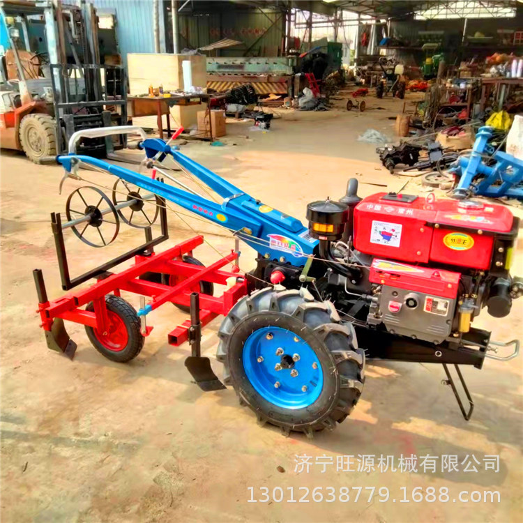 手扶牵引打药覆膜机 微耕机起垄铺膜机 四轮滴管打药覆膜机
