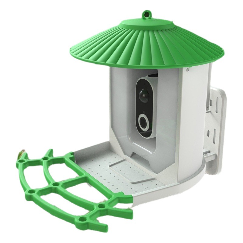 Alimentador de aves inteligente 160 grados gran angular AI reconocimiento de aves APP 1080P HD monitoreo de cámara solar