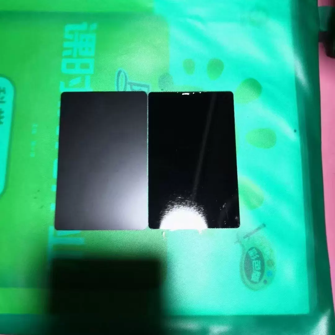 0.3中厚雅黑金属名片铭牌激光打标雕刻镭射刻字铝机械名片铭牌100