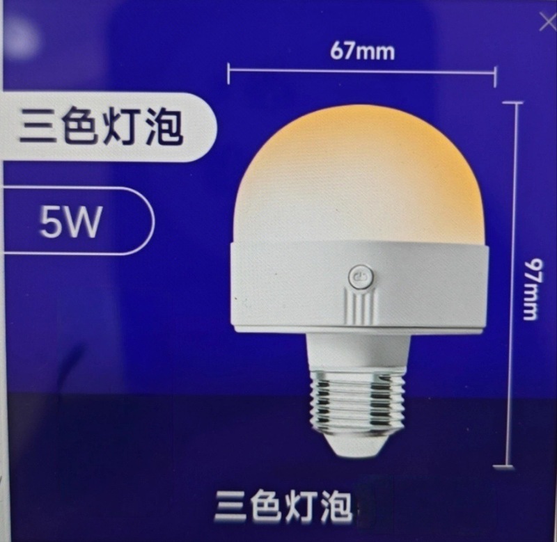 跨境亚马逊免布线壁灯光源可充电遥控RGB磁吸分体球泡灯应急灯泡|undefined