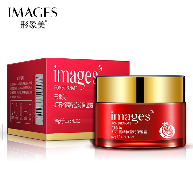 Imagen belleza rojo Esencia de Granada hidratante crema hidratante rejuvenecimiento de la piel hidratante Crema de cuidado de la piel al por mayor