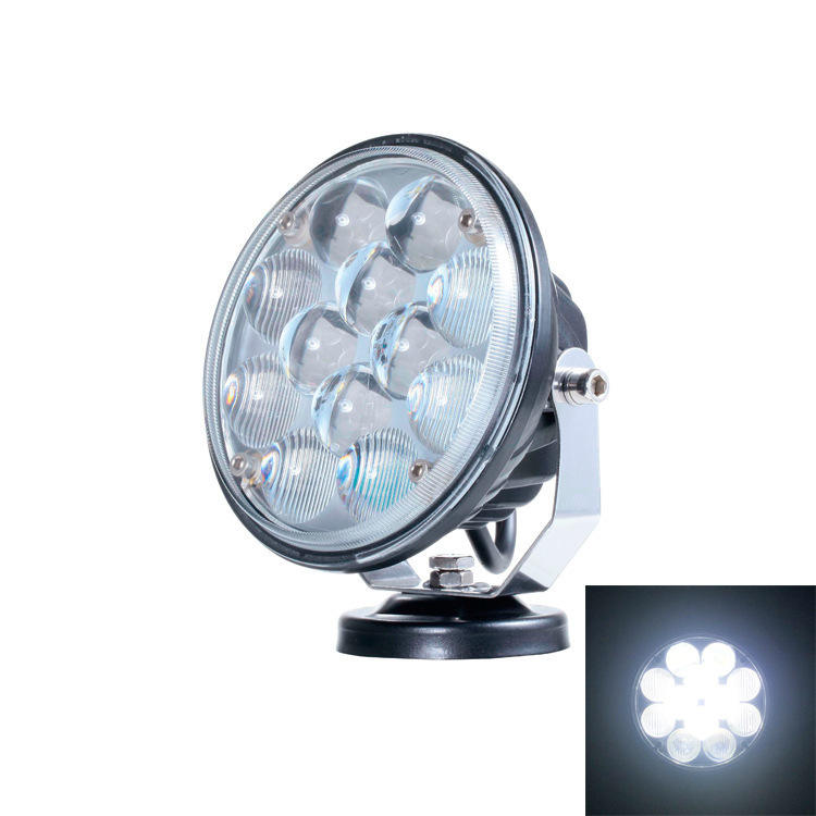 Cross-border car round lights LED work lights yellow fog lights headlights engineering vehicle maintenance lights roof lights