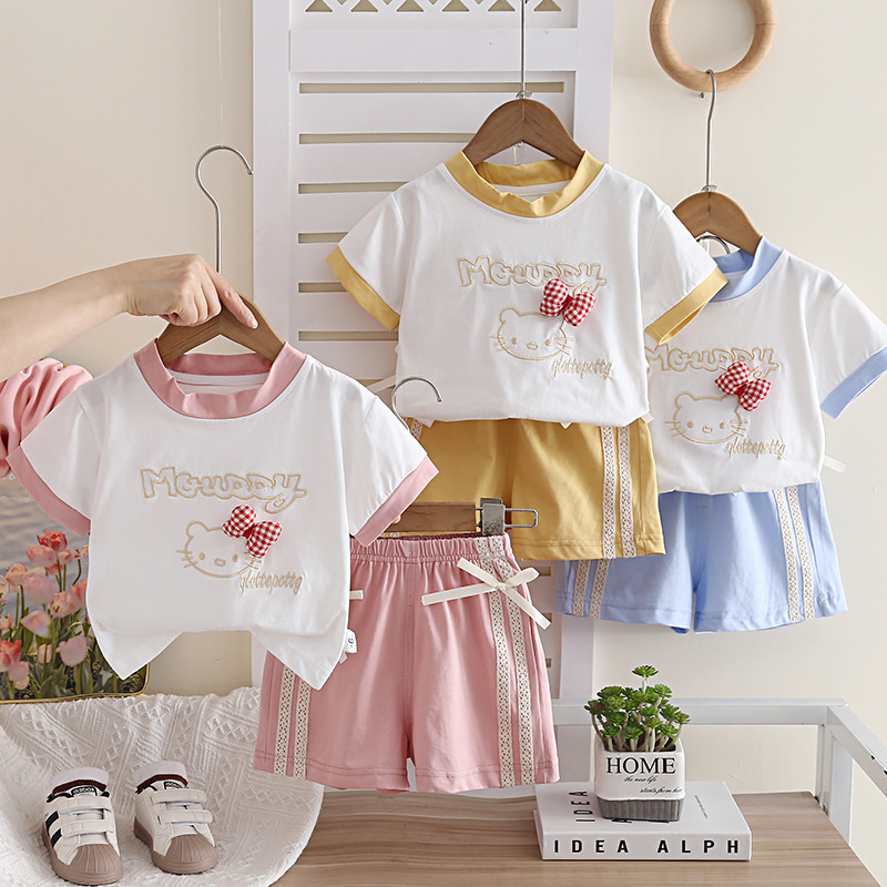 Summer cartoon set