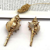 Conch shell DIY jewelry accessories gold -plated conch crafts pendant cross -border supply Cross -border Phnom Penh shell