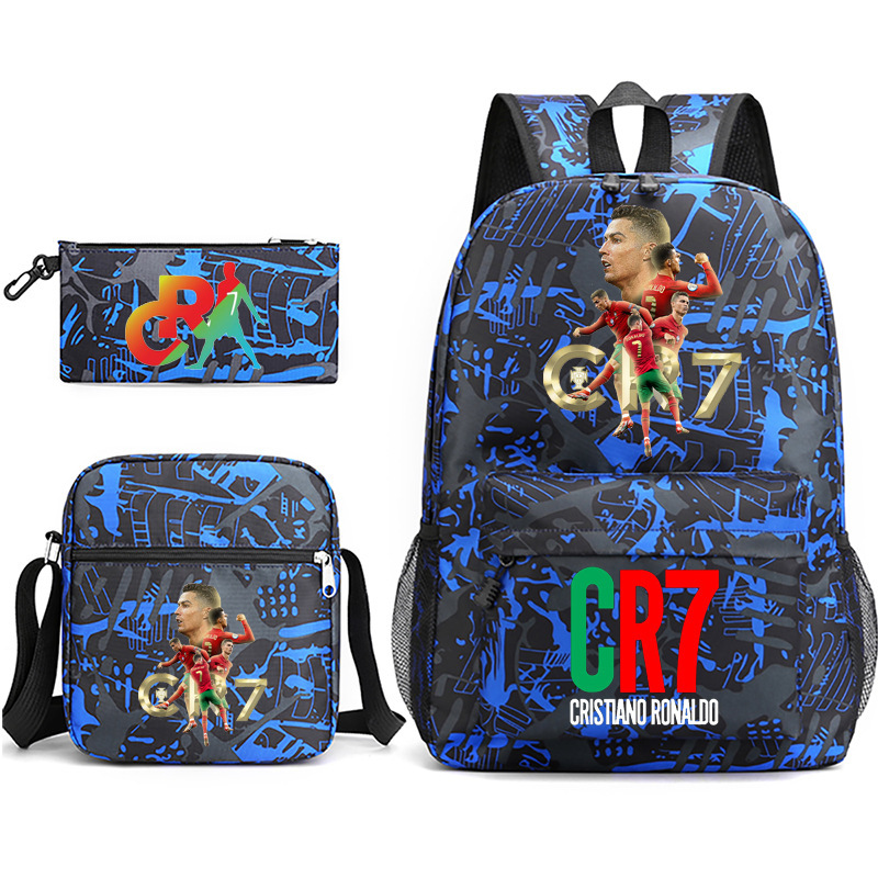 New football sports star simple Youth Student men and women leisure travel 3-piece backpack New football sports star simple Youth Student men and women leisure travel 3-piece backpack