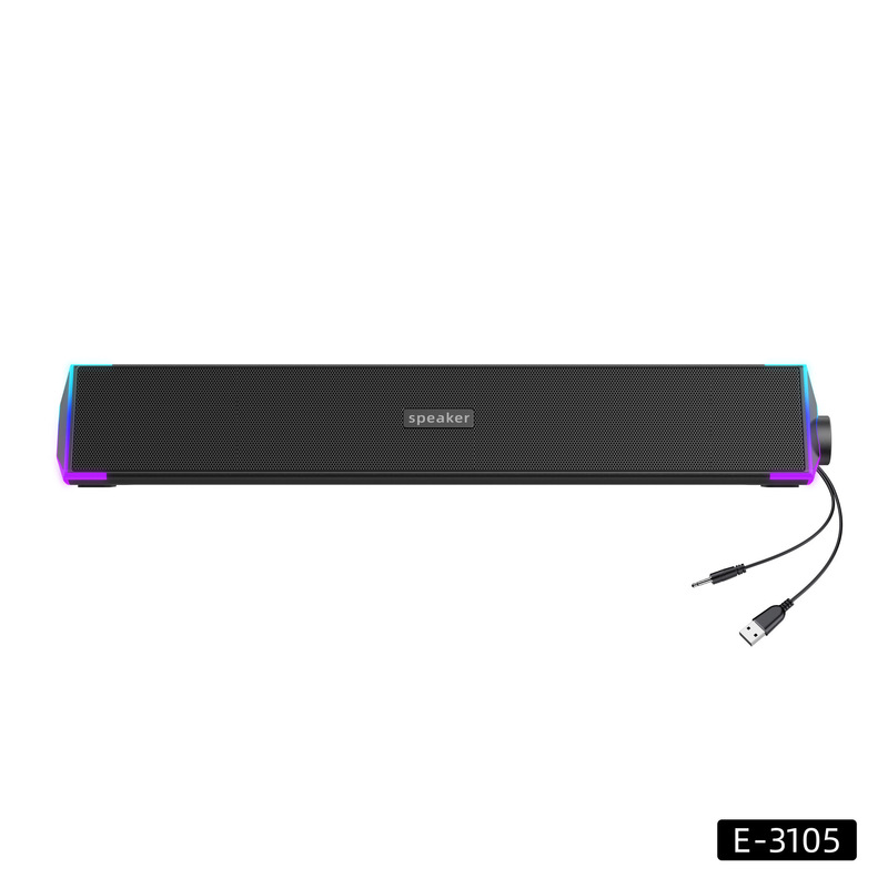 RGB コンピュータオーディオ携帯電話ノートブックデスクトップコンピュータデスクトップ有線 Bluetooth スピーカーロングストリップ発光サブウーファー|undefined