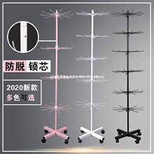 罐罐饰品袜子架子挂轮首饰展示架帽子旋转鱼玩具多层带摆地摊货架