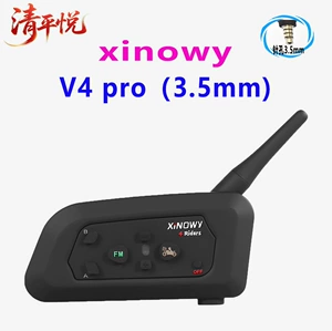 Xinowy V4Pro 4 Nəfərlik Motosiklet Dəbilqə Bluetooth Qulaqlıq İnterkom