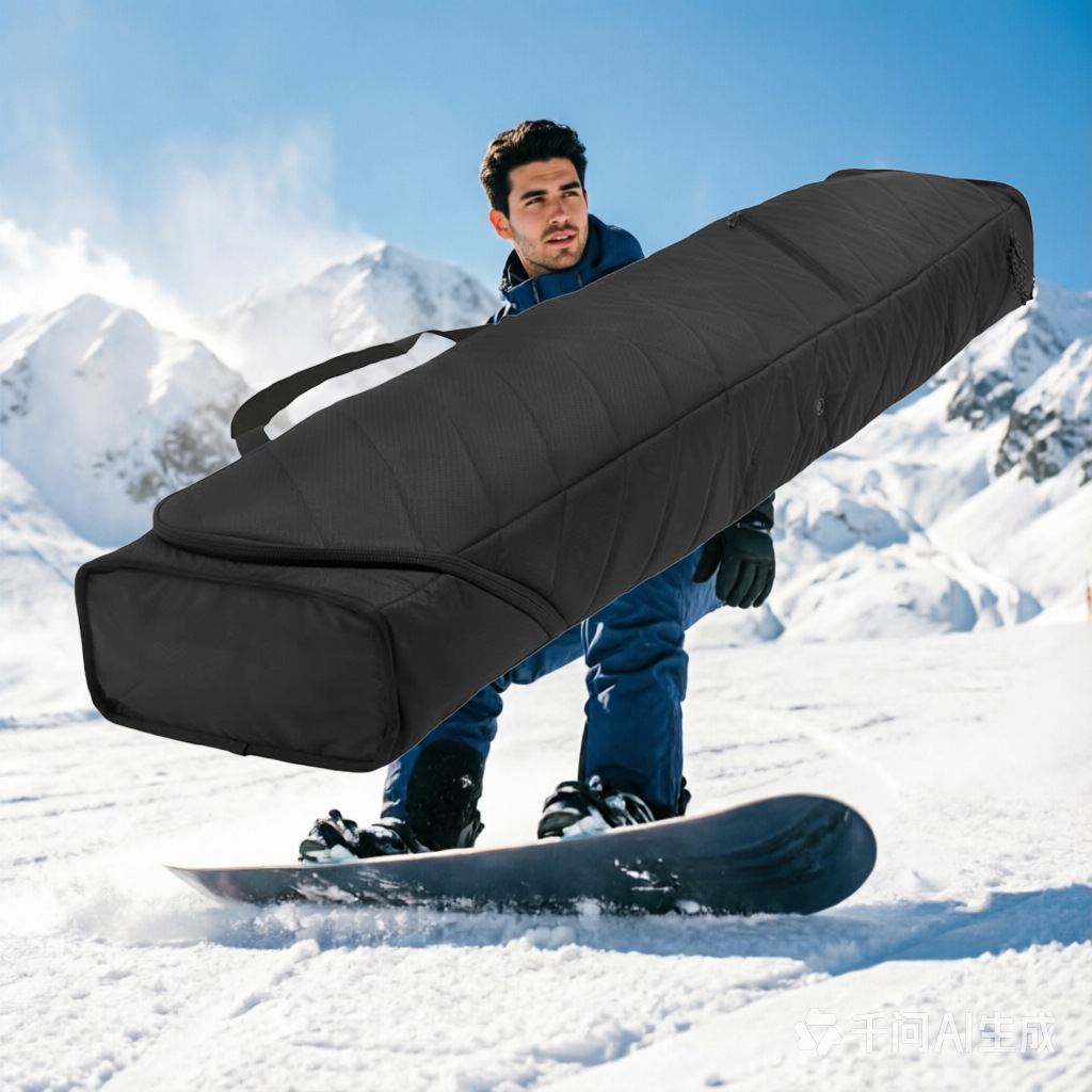 European and American Cross-Border Customized Large-Capacity Wear-Resistant Snowboard Bag, Multi-Functional Snow Sports Skateboard Waterproof Storage Bag